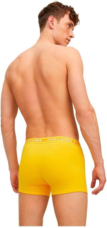 JACK & JONES Herren Boxershorts (5er Pack) XXL Electric Blue Lemonade/Pack:cabaret - Sun Orange - Vi