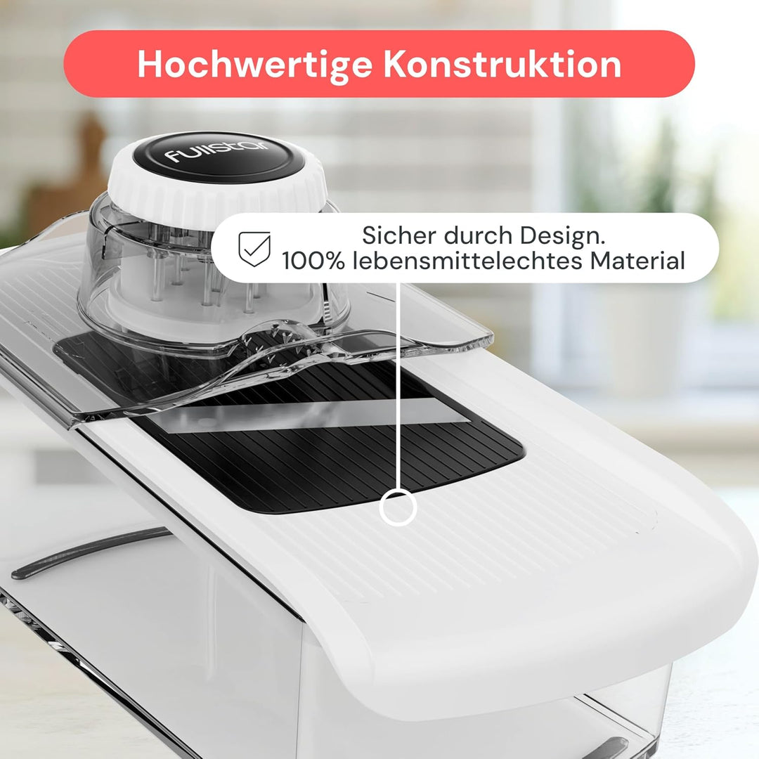 Mandoline Gemüsehobel Gemüsereibe - Gurkenhobel Dünne Scheiben - Reibe für Gemüse - Hobel Gemüse - K
