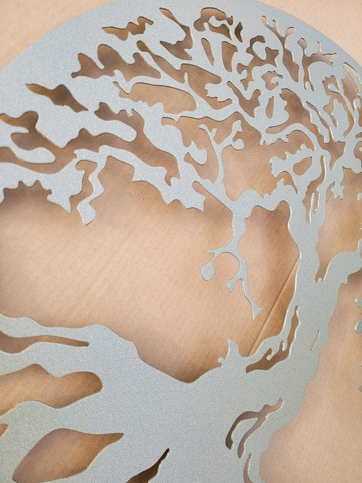 MetalArtWallDecor Baum des Lebens Wanddekoration, Metall, 60 cm, bronzefarben