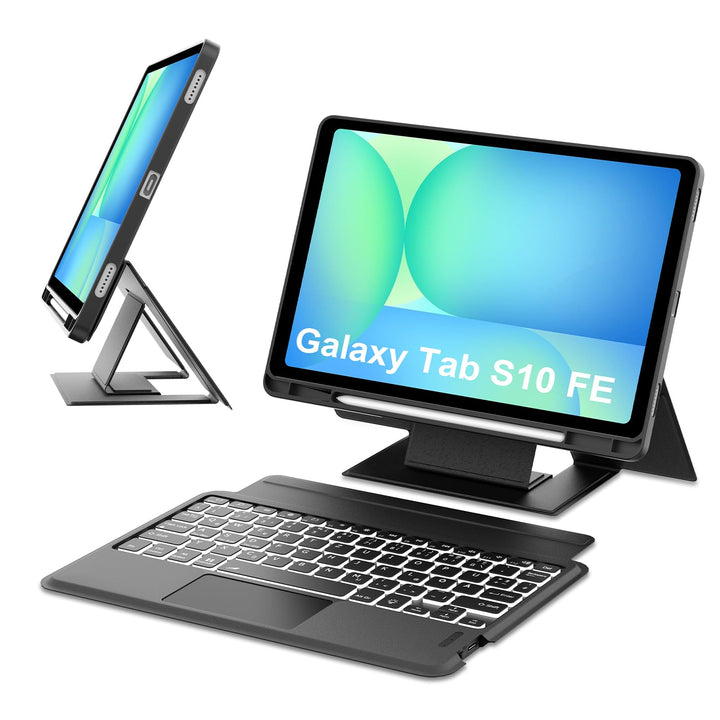 Occtingkind, Ergonomische Hülle mit Tastatur für Samsung Galaxy Tab S10 FE/S9 FE/S9 10,9/11 Zoll 202