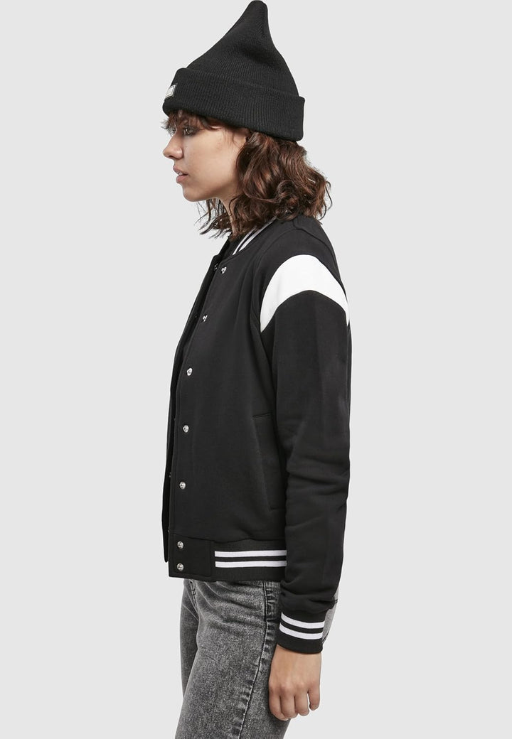 Urban Classics Ladies Jacke Ladies 2-tone College Sweatjacket, Jacke für Frauen im College Look, Grö