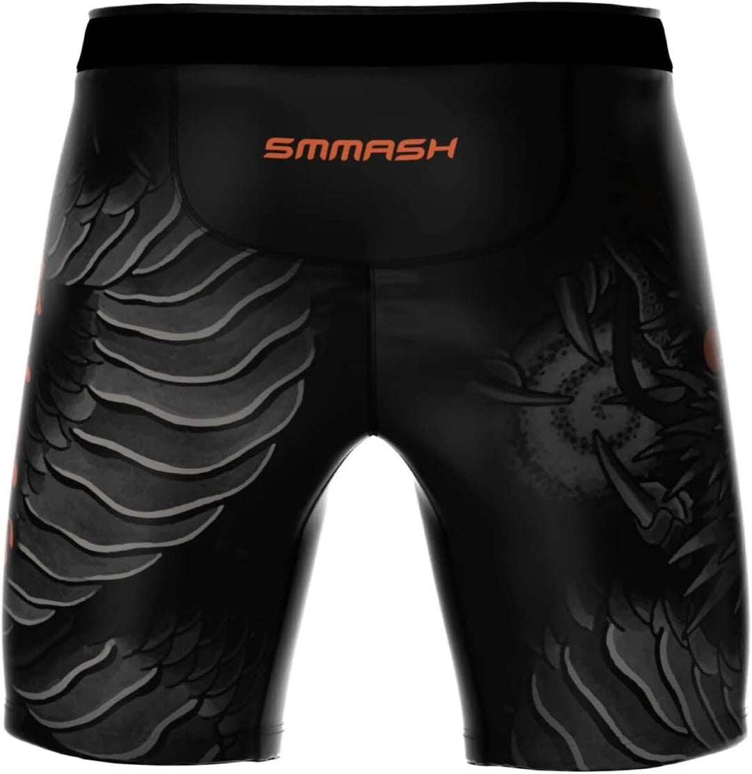 SMMASH Vale Tudo Pro Trainingshose für Herren Kurz MMA Kampfsport Boxen Sport Gym Fitness, Kurze Hos