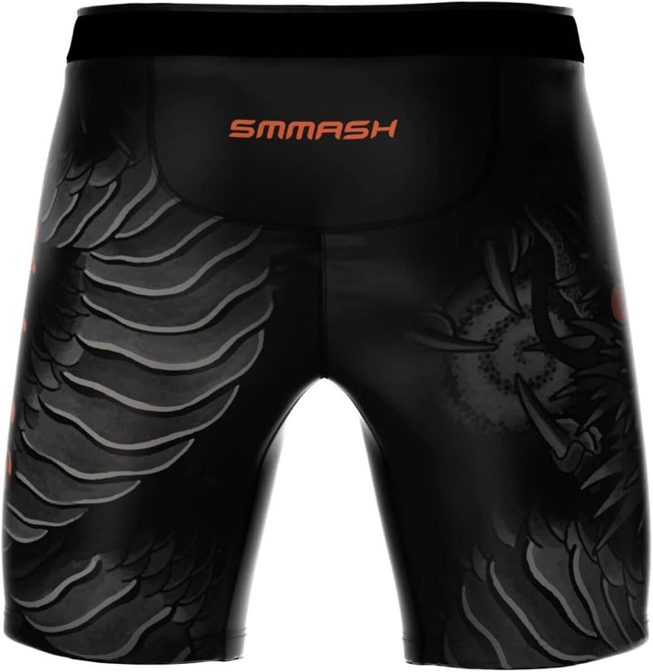 SMMASH Vale Tudo Pro Trainingshose für Herren Kurz MMA Kampfsport Boxen Sport Gym Fitness, Kurze Hos