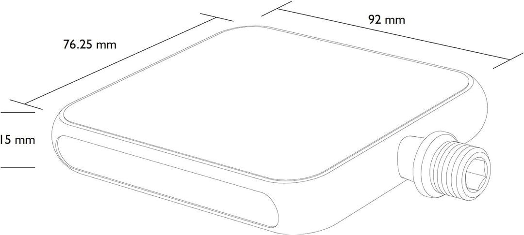 MOTOBICYCLES Plattform Pedale Urban Reflex, City Pedale Mit Verstellbaren Pedal-Breiten, Mit Bunten