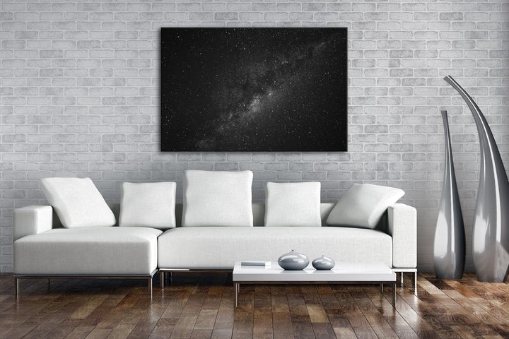 deyoli Aufnahme der Milchstrasse Effekt: Schwarz/Weiss Format: 80x60 als Leinwand, Motiv fertig gera