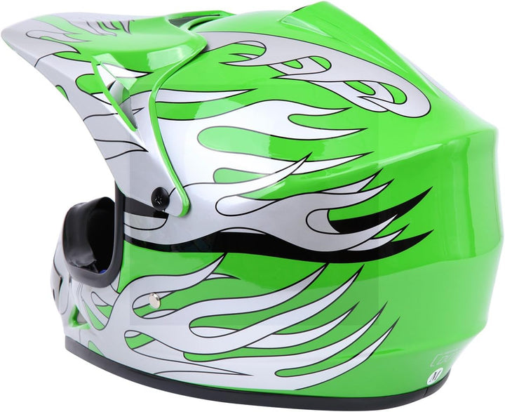 Samger DOT Jugend Kinder Off Road Helm Motocross Helm Dirt Bike ATV Motorradhelm Handschuhe+Brille S