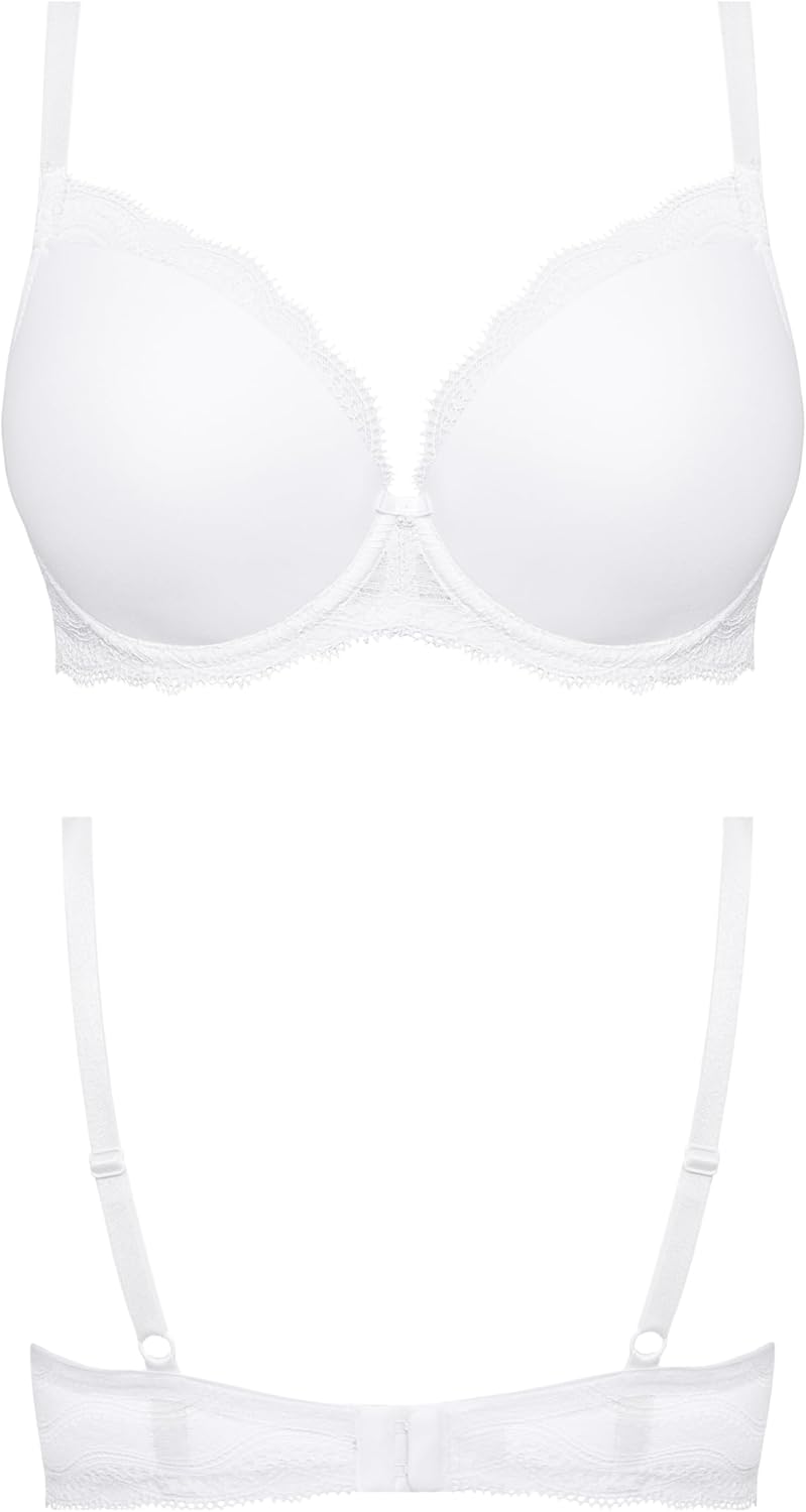 Nipplex Pepite Push-up-BH für Damen – Glatter, Gepolsterter BH mit Spitze – Dekolleté-Enhancer-BH –