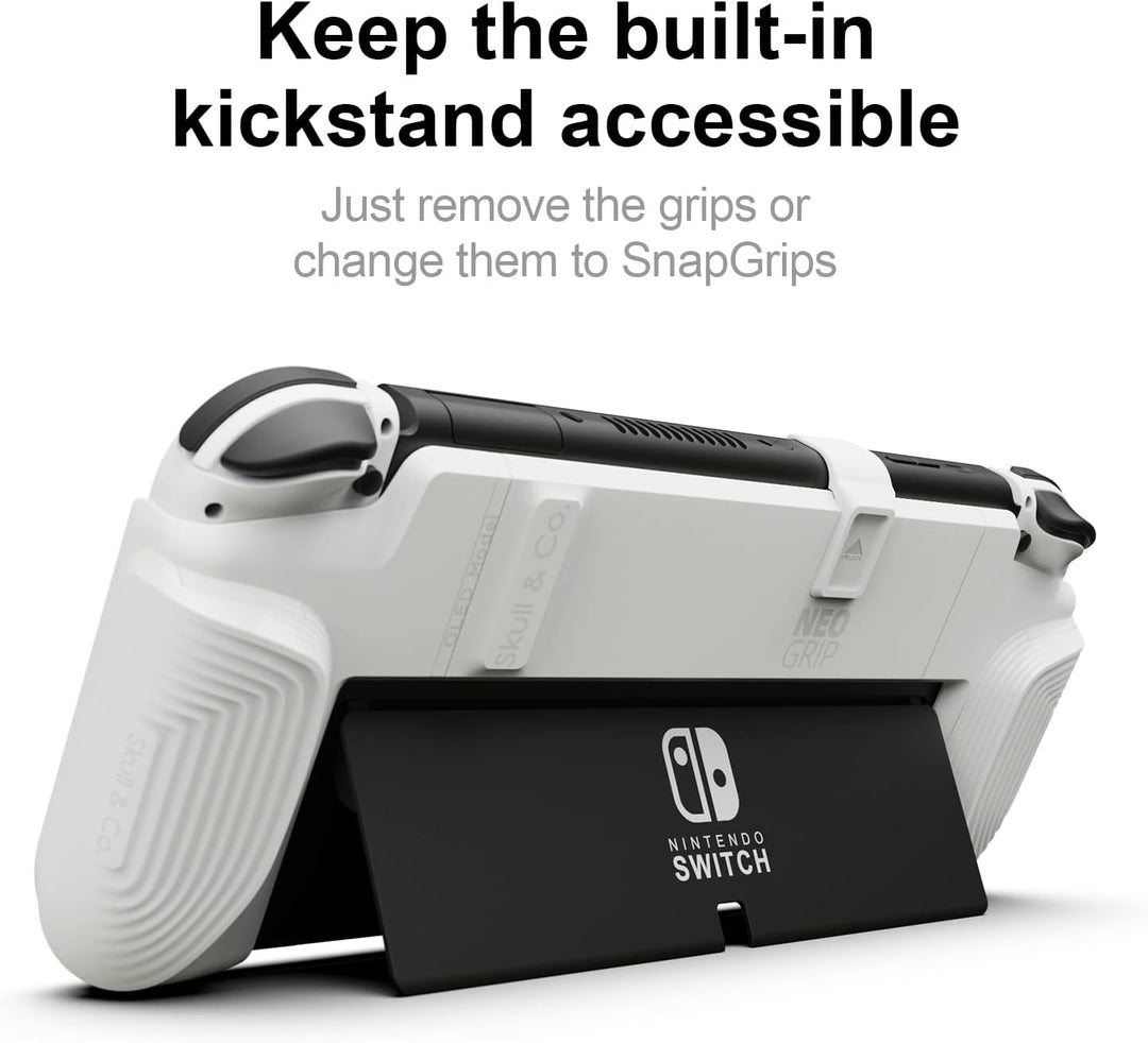 Skull &amp; Co. NeoGrip Bundle für Nintendo Switch OLED und Regular Modell: Eine andockbare Schutzhülle