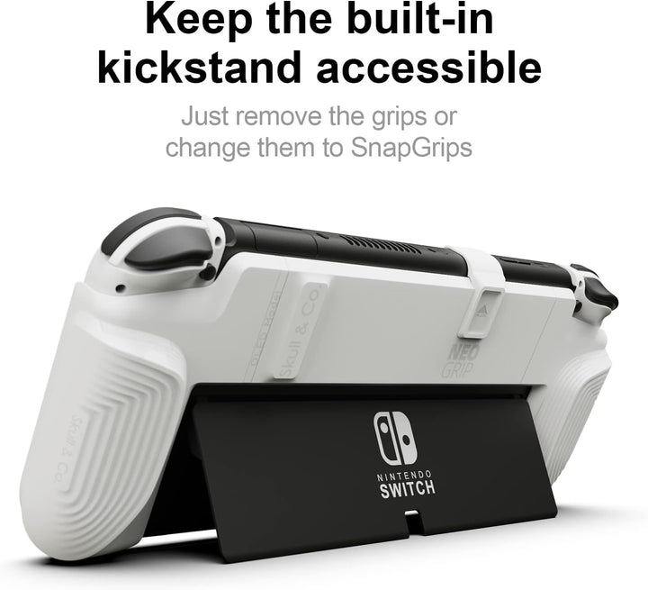 Skull &amp; Co. NeoGrip Bundle für Nintendo Switch OLED und Regular Modell: Eine andockbare Schutzhülle