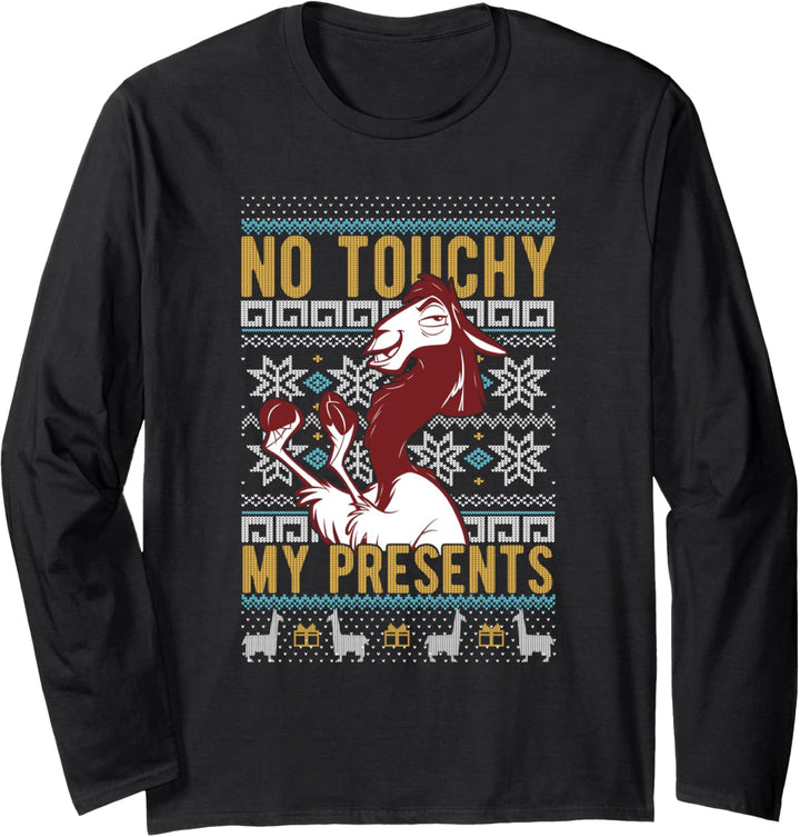 Disney Emperor's New Groove Kuzco No Touchy Ugly Weihnachten Langarmshirt
