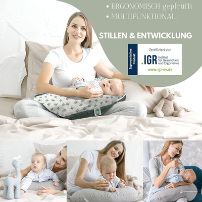 sei Design Stillkissen Mikroperlen XXL Lagerungskissen Schwangerschaftskissen Seitenschläferkissen 1
