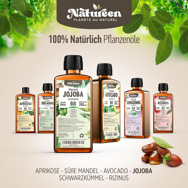 Jojobaöl Bio 500 ml - 100% Bio, Rein, Natürlich & Kaltgepresst 500 ml (1er Pack), 500 ml (1er Pack)