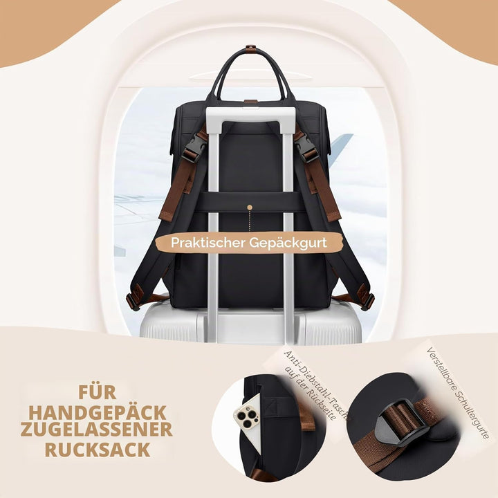 Wickeltasche, Rucksack, multifunktional, wasserabweisend, mit Haken, lässige Wickeltasche zum Aufhän