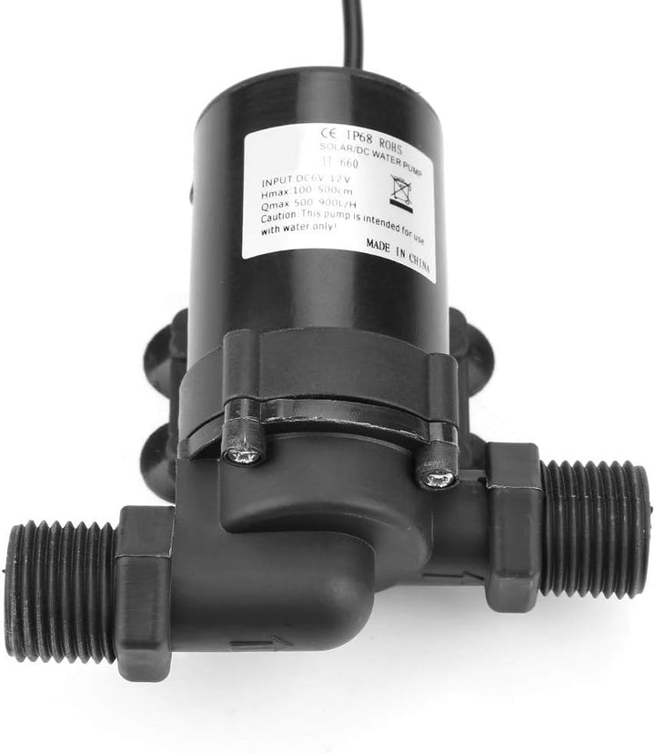 12V Tauchpumpe Solarmodul Wasserzirkulation Bürstenlos DC Pumpe für Warmwasser 0-80℃