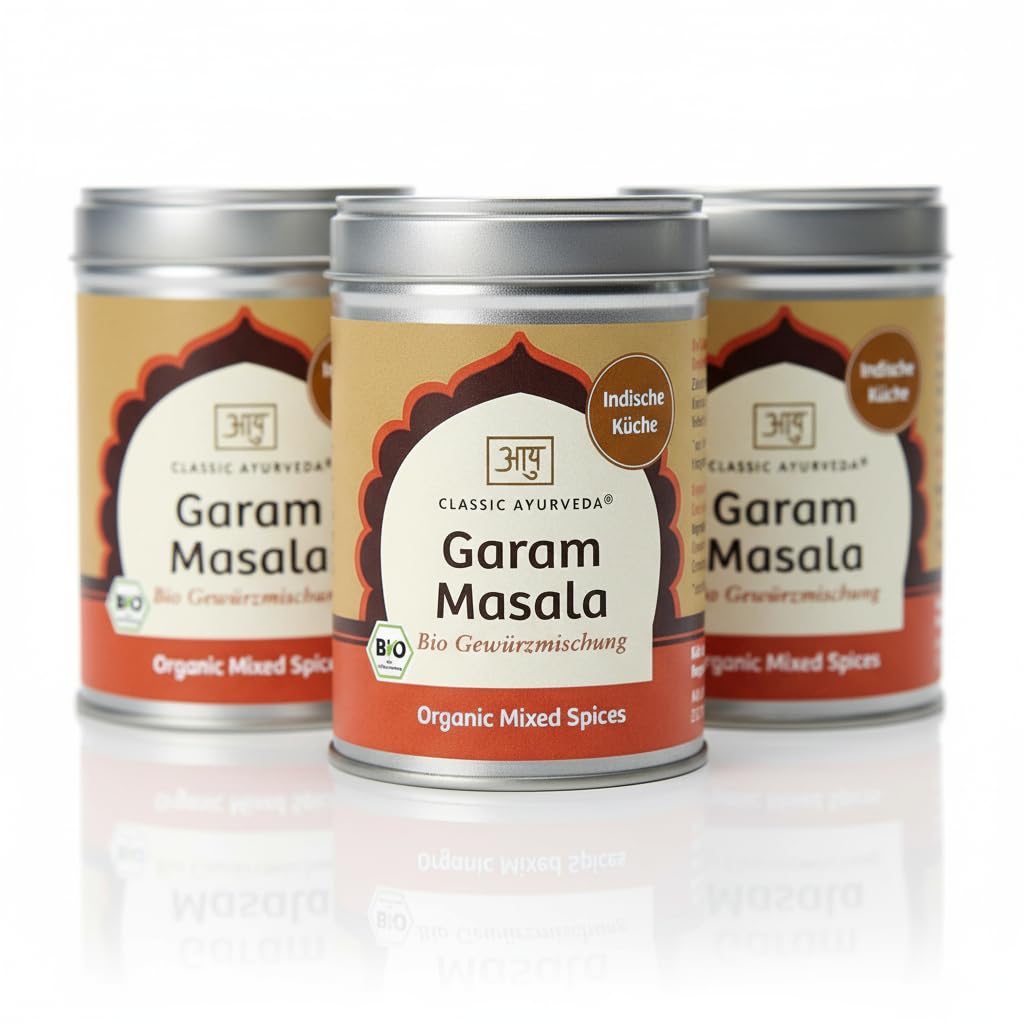 Classic Ayurveda Garam Masala Bio 80 g – Traditionelle indische Gewürzmischung mit Koriander, Kreuzk