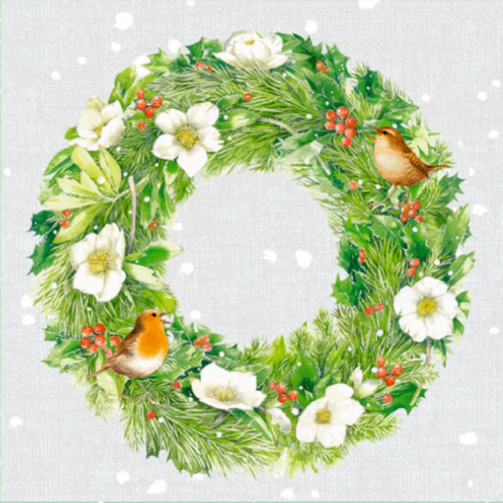 Wandkalender: Wintermorgen mit Rotkehlchen