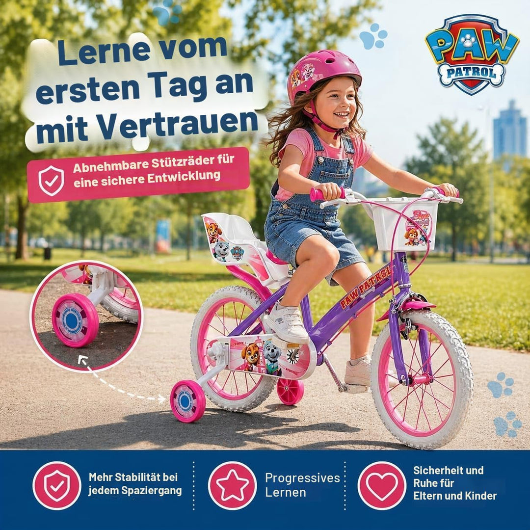 Toimsa 1680 Fahrrad 16 Zoll Paw Patrol Mädchen