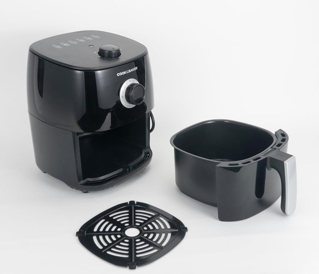 Home Trends® Mini-Heissluftfritteuse mit programmierbarer Temperaturregelung 1400 Watt 30 Minuten Ti
