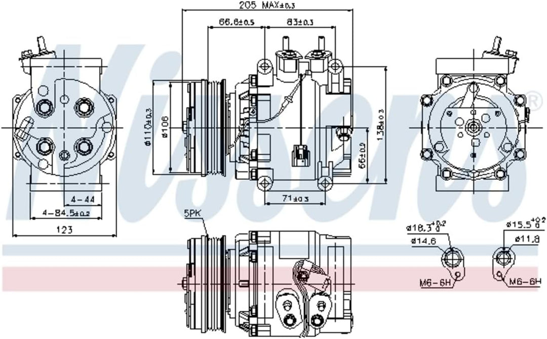 NISSENS 89235 Kompressor, Klimaanlage