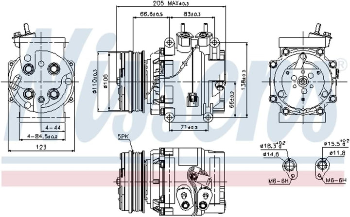 NISSENS 89235 Kompressor, Klimaanlage