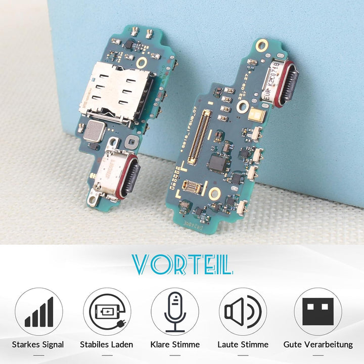 RongZy Dock Connector für Samsung Galaxy S23 Ultra 5G S918B Ladebuchse mit Flex Kabel kompatibel mit