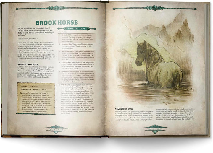 Free League Publishing: Dragonbane: Bestiary - Hardcover RPG Supplement Book, Informationen für 63 F