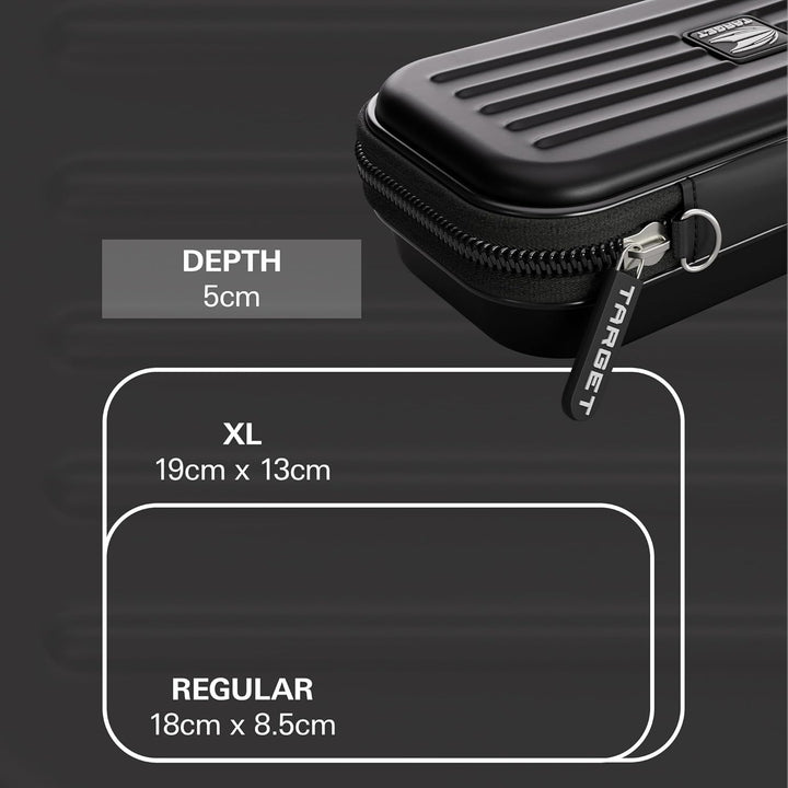Target Darts Takoma Regular Darts Case - Holds x 1 Satz Darts Brieftasche Schwarz, Schwarz