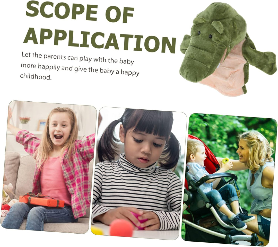 SUPVOX Krokodil Handpuppe mit Offenem Mund Interaktives Pädagogisches Tier Handspielzeug für Fördert