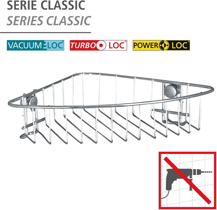 WENKO Eckablage Classic, Eckregal, Eckwandablage Uno, Uno