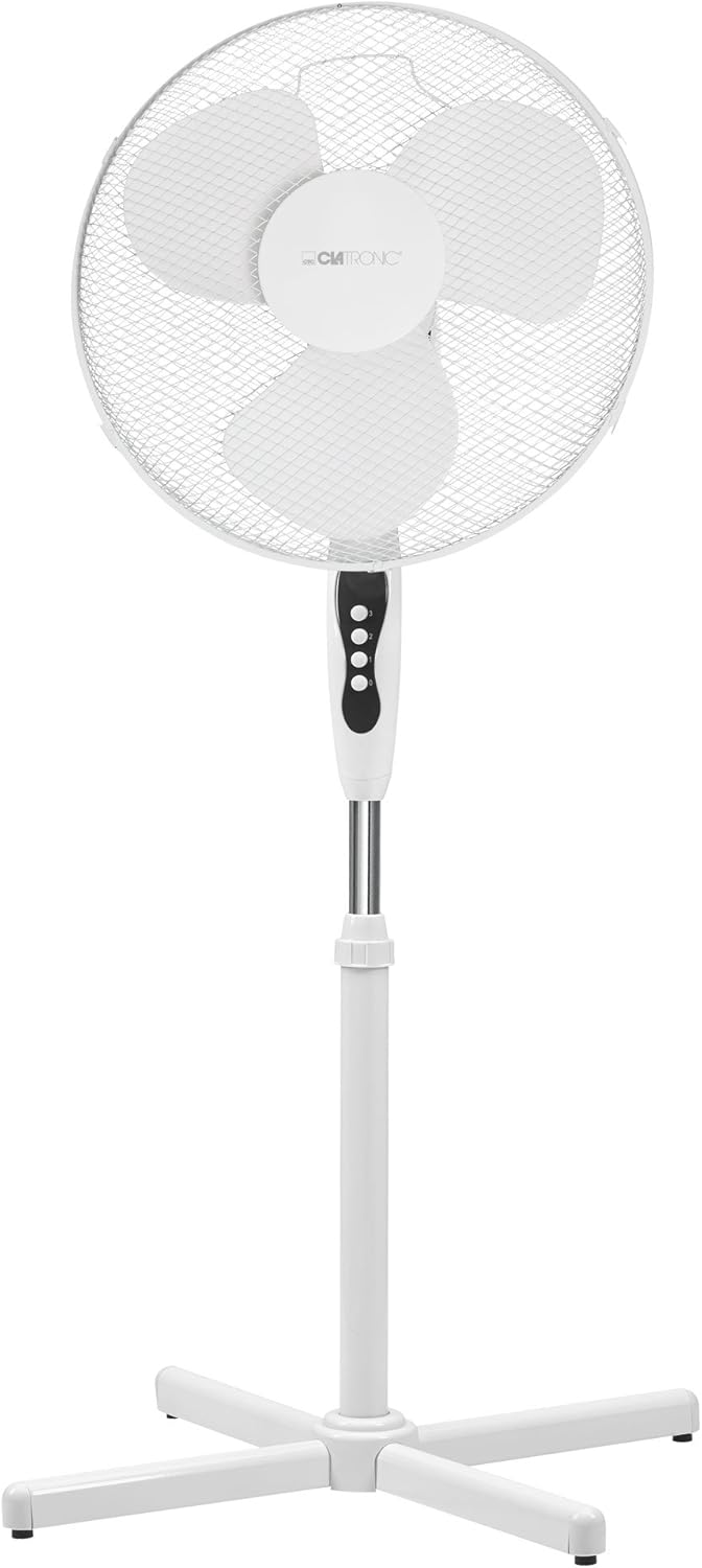 Clatronic Standventilator Ventilator Fan VL 3603 S; sehr leise; Durchmesser 40 cm; Oszillierend/Rota
