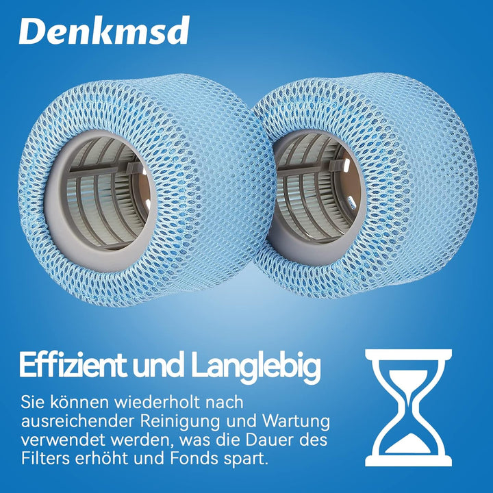 2 Stück Filterkartuschen mit Schutznetzen für MSpa Whirlpoal, Ersatz Filter Filterkartusche für MSpa