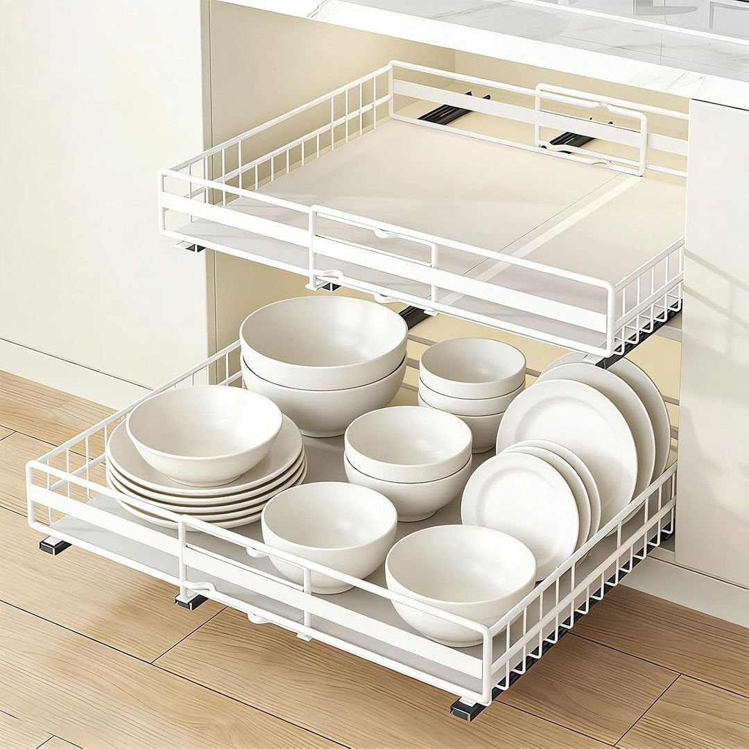 LANTUS Unterregal Aufbewahrungskorb, Hängekorb Regal Unter Schrank Hängekorb Metall Korb Organizer R