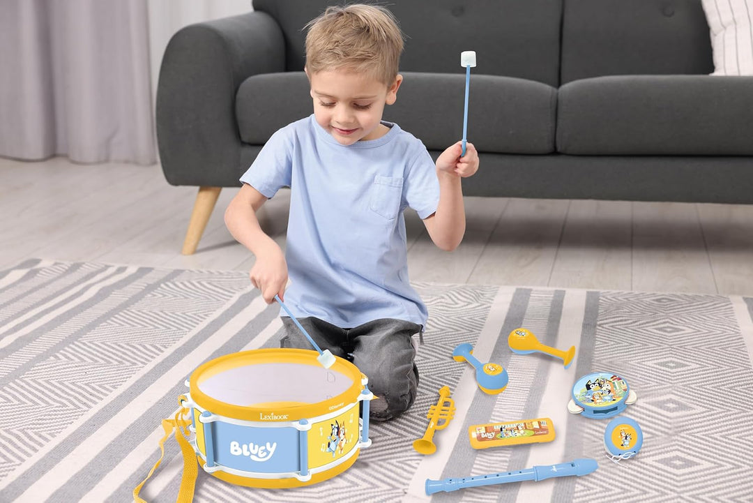 Lexibook, Bluey, Musikalisches Set 7-TLG. Bluey, Blau Gelb, K360BY, Bluey