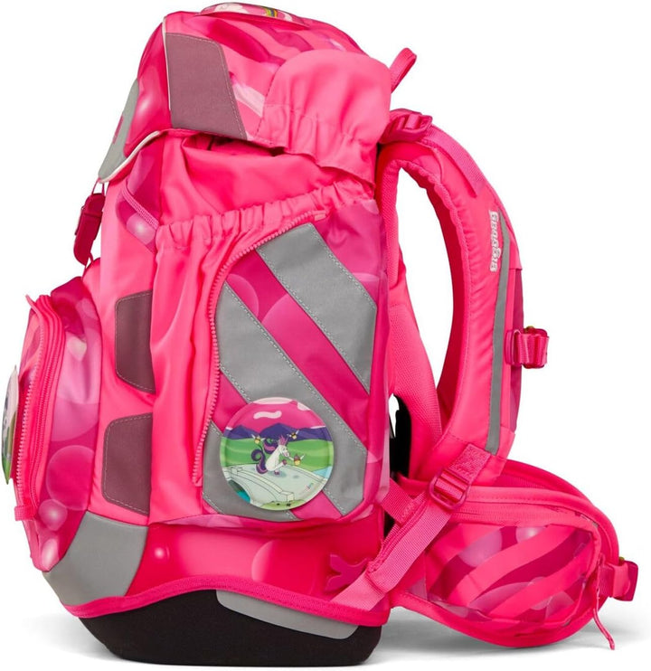 ergobag Pack Set ergonomischer Schulrucksack flexibel 6-teilig Set 1. Klasse Grundschule für Mädchen