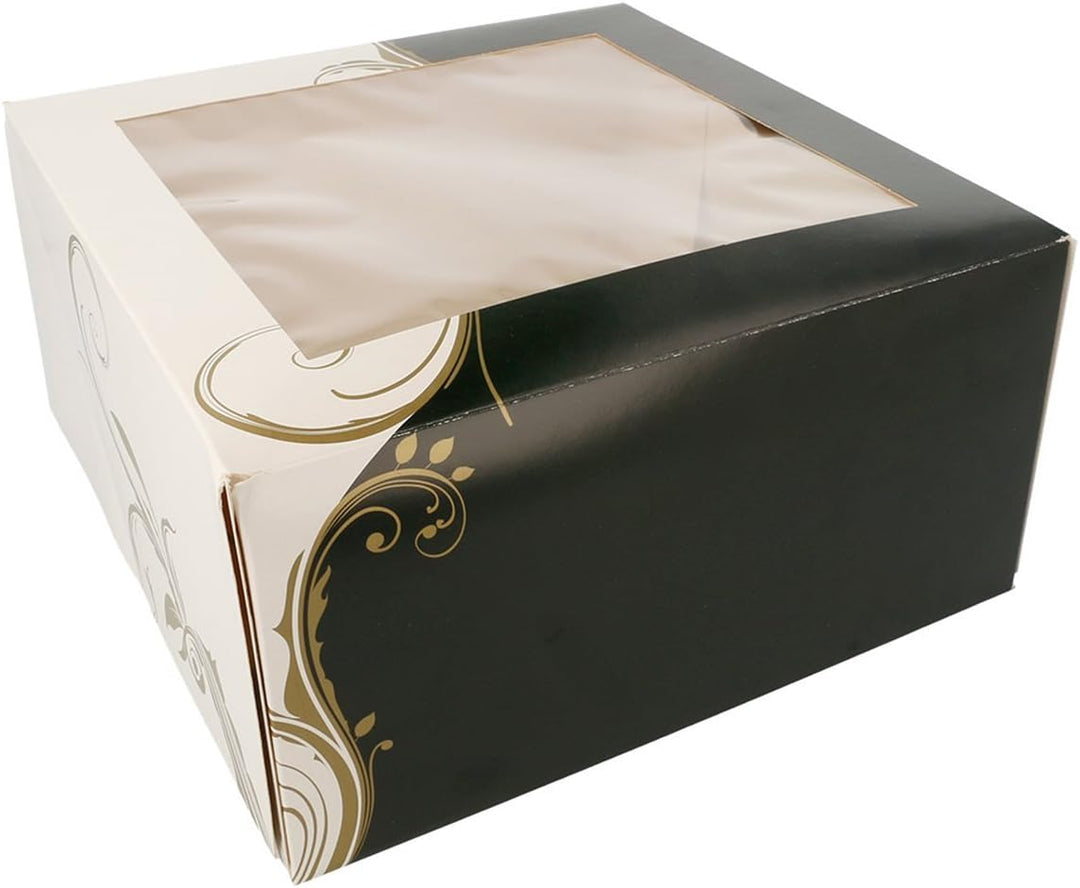 Box Square Canal mit Sichtfenster – 50 Stück. 24 x 24 x 12 cm., 24 x 24 x 12 cm