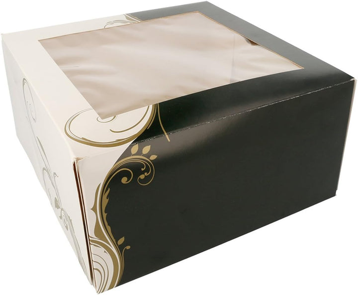 Box Square Canal mit Sichtfenster – 50 Stück. 24 x 24 x 12 cm., 24 x 24 x 12 cm