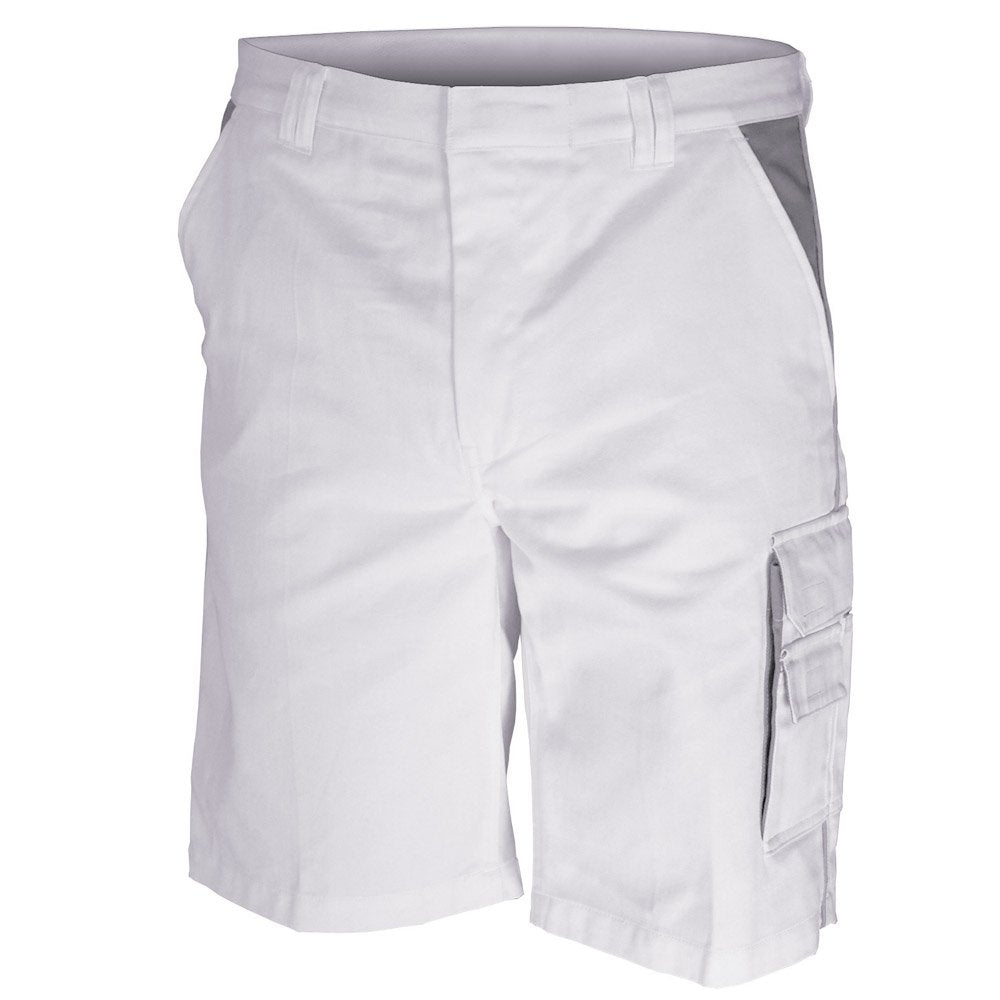 Carson Contrast Arbeitsshorts, 1 Stück, 42, weiss/grau, CC709S.WG 42 Weiss / Grau, 42 Weiss / Grau