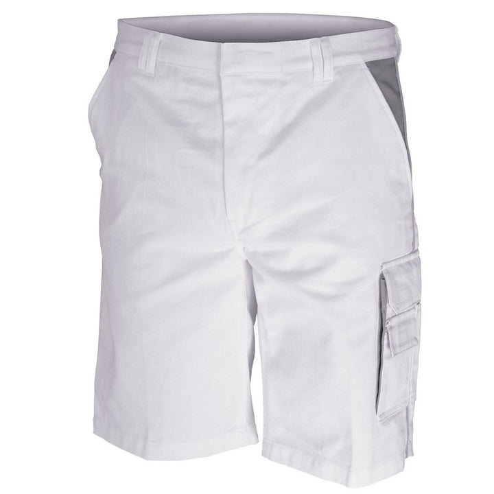 Carson Contrast Arbeitsshorts, 1 Stück, 42, weiss/grau, CC709S.WG 42 Weiss / Grau, 42 Weiss / Grau