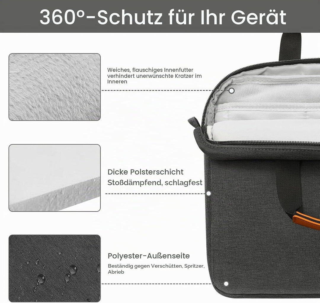 MoKo 9-11" Tablet Tasche Hülle, Schutztasche mit Schultergurt für iPad Pro 11 M2 2022-2018/iPad 10.