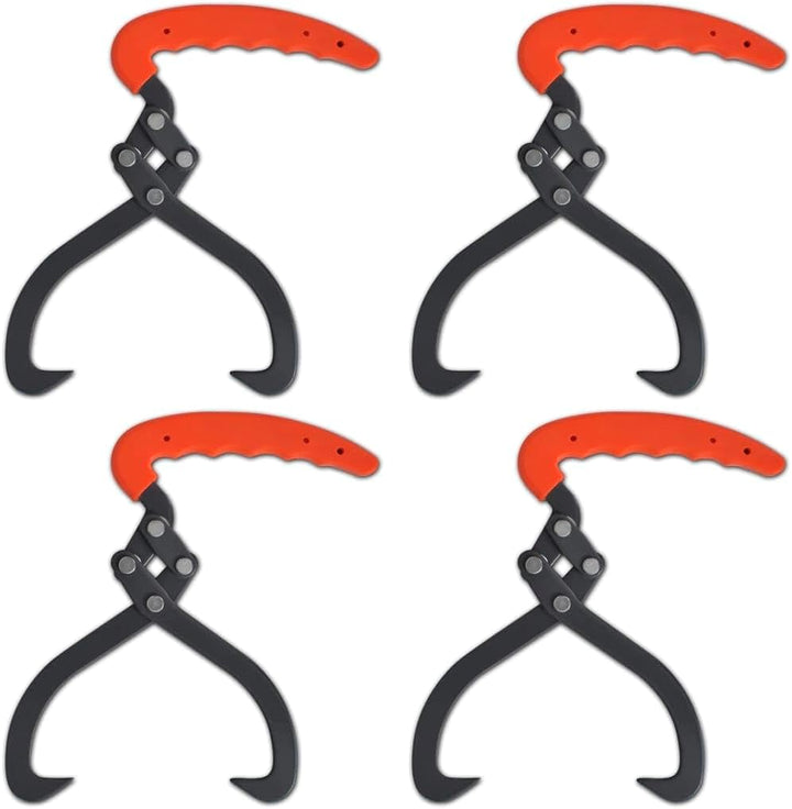 vidaXL 4x Handpackzange 19cm Packzange Holzgreifer Handhebehaken Holzzange