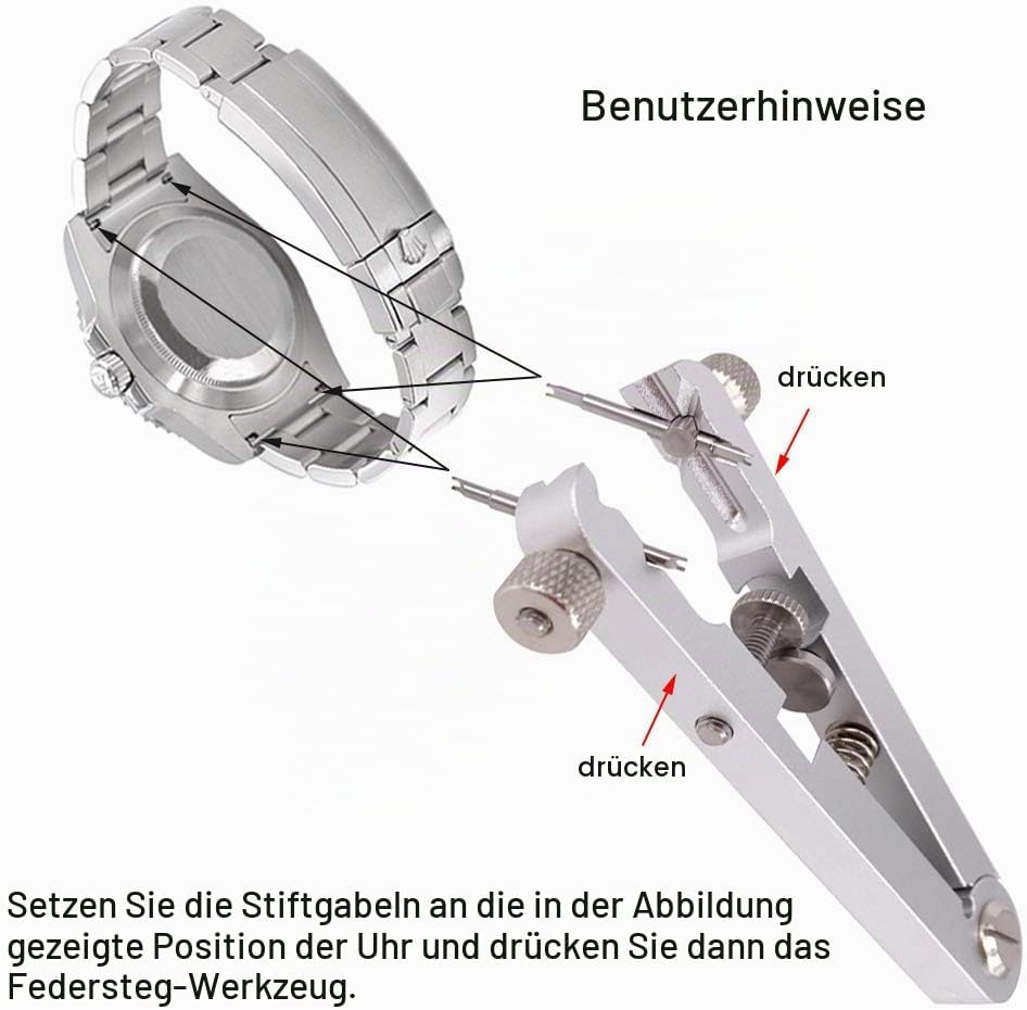 Uhrenarmband, Federsteg-Zange, Ersatz-Werkzeug