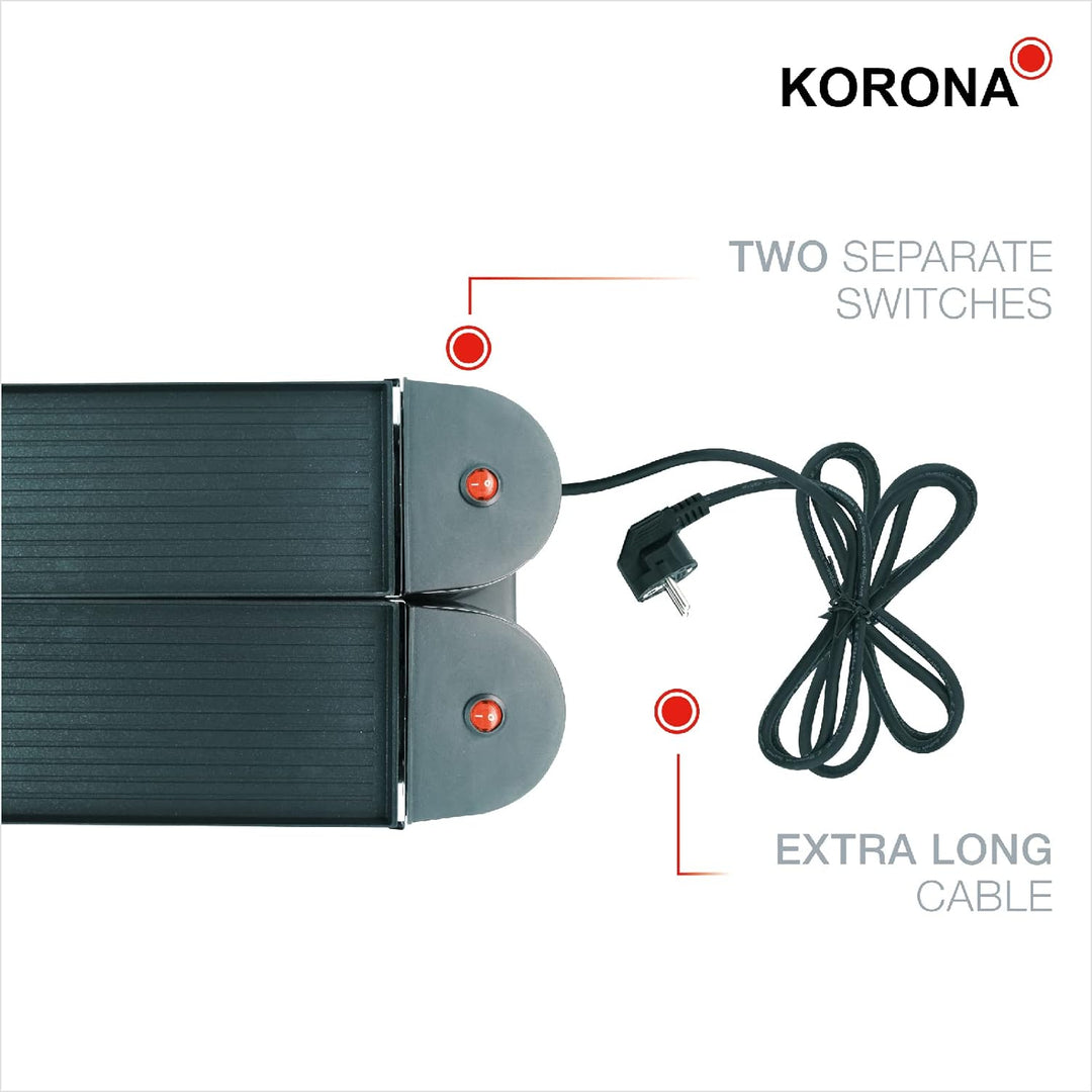 Korona 45072 Klappbares Raclette für 8 Personen | 2-in-1-Raclette mit 8 Pfannen & Spateln | Mit Anti