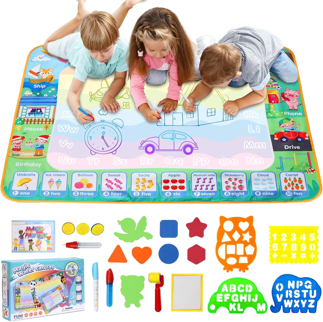 LEcylankEr Wasser Doodle Matte 120x90cm, Gross Aqua Doodle Wassermalmatte XXL, Magic Doodle Malmatte