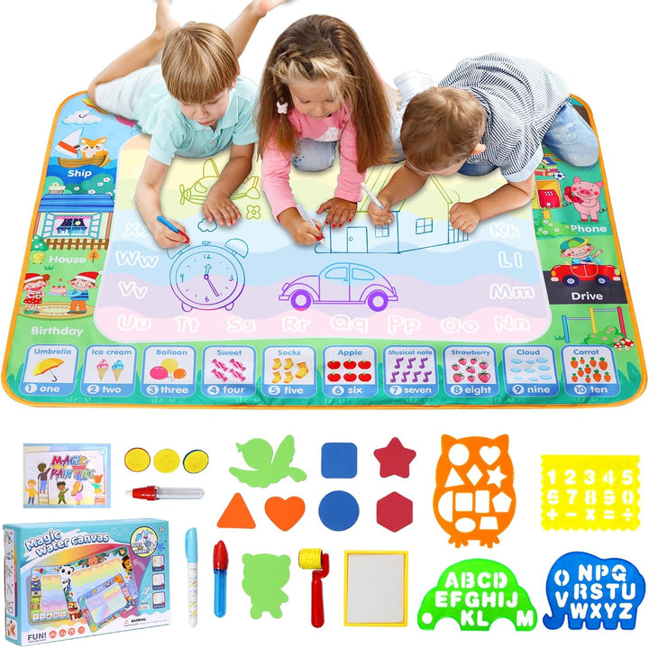 LEcylankEr Wasser Doodle Matte 120x90cm, Gross Aqua Doodle Wassermalmatte XXL, Magic Doodle Malmatte