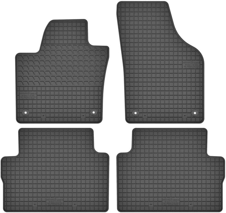 Fussmatten Vorne und Hinten 4er Set für VW Sharan II 2 ab 2010 7N 7 Sitzer Gummi Gummimatten