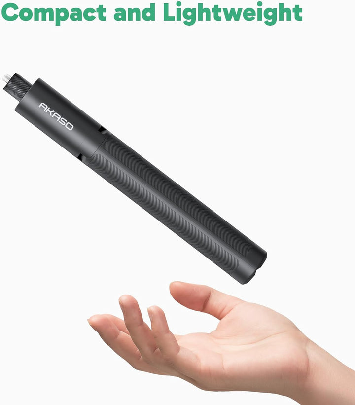 AKASO 120cm Unsichtbarer Stativ-Selfie-Stick – für Insta360 X5 X4 X3 Ace Pro, DJI Action Osmo 360, G