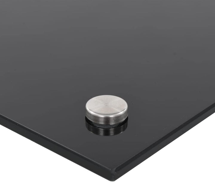 Küchenrückwand Schwarz 90 x 60 cm Hartglas
