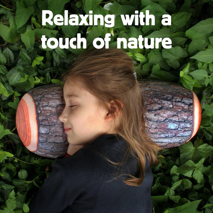 Kikkerland Log Head Rest, 1 Stück (1er Pack), Braun, A