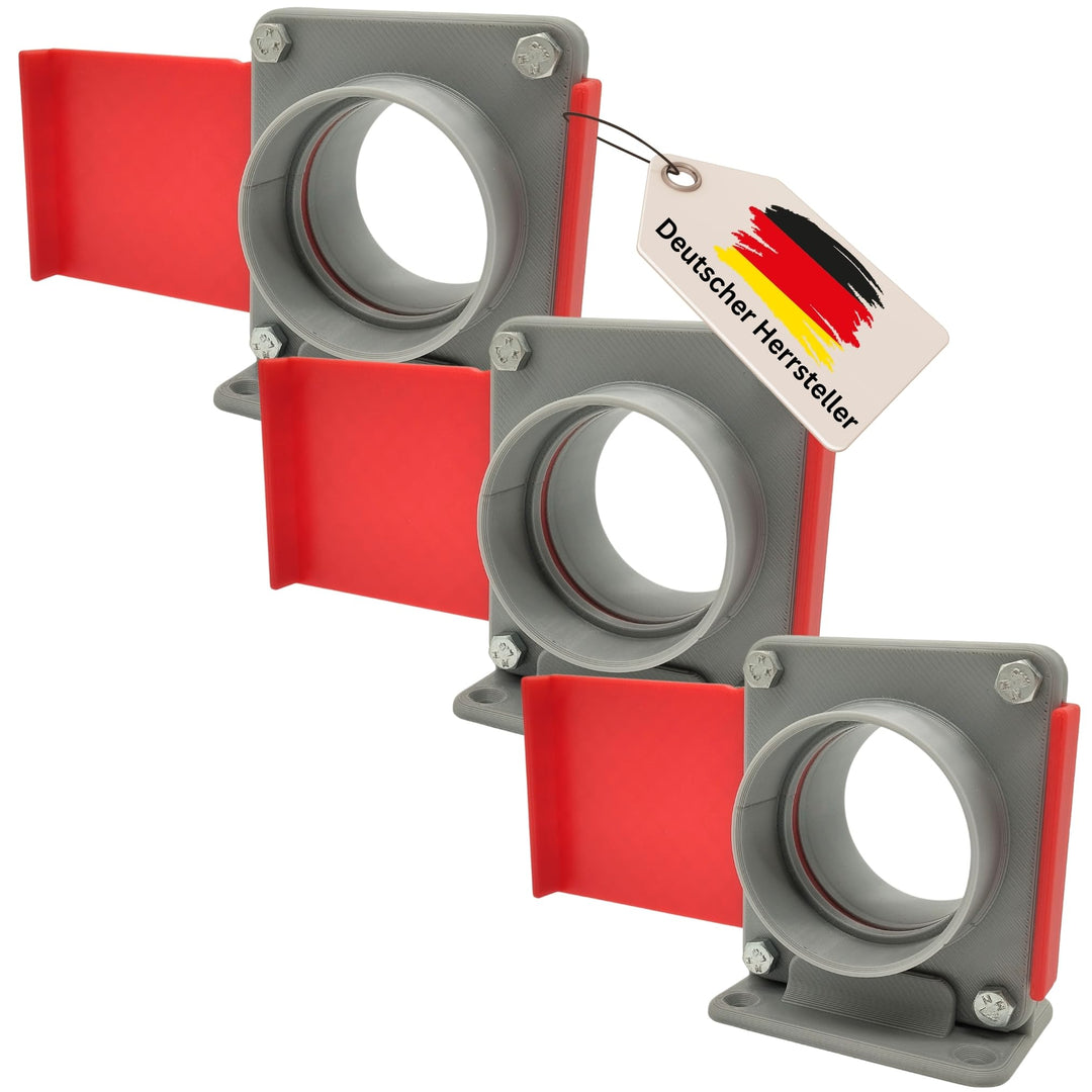 Absperrschieber DN50 für HT-Rohre – 3er-Set robustes Blastgate DN50 Set 3x, DN50 Set 3x