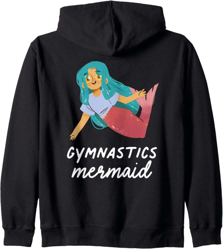 Gymnastik Meerjungfrau Mädchen Lustiger Sport Geburtstag Kapuzenjacke